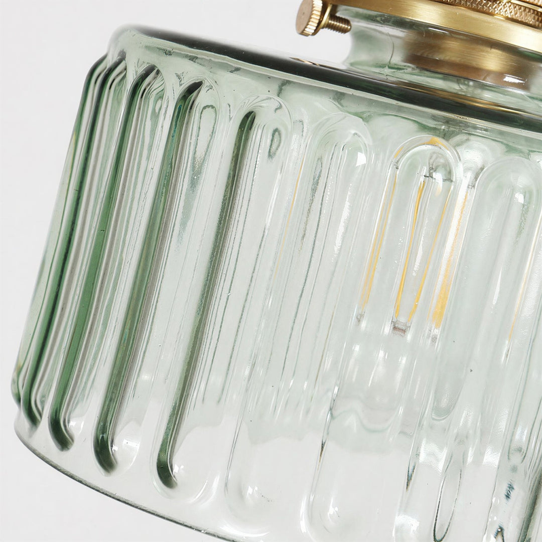 Japanese Style Glass Pendant Light - View 5