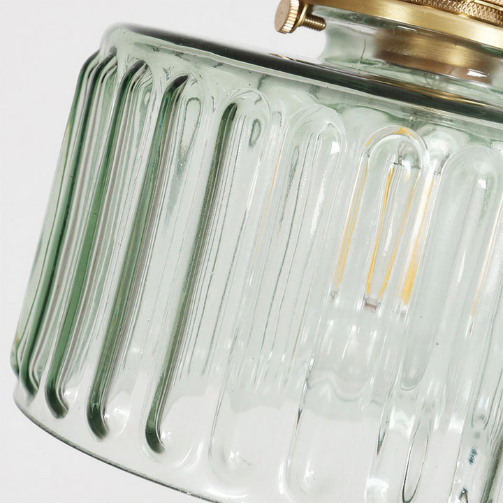 Japanese Style Glass Pendant Light - View 5