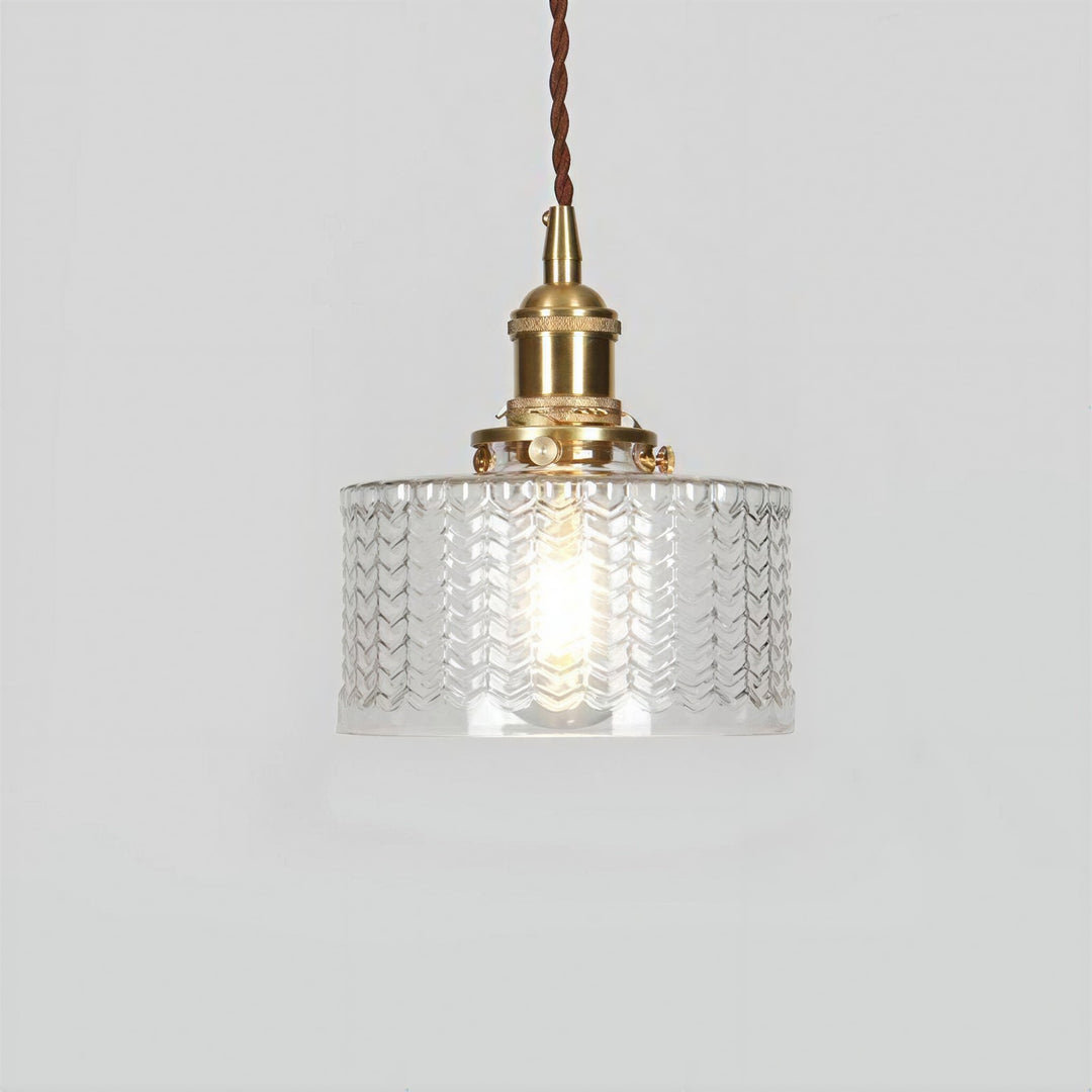 Japanese Style Glass Pendant Light - View 7