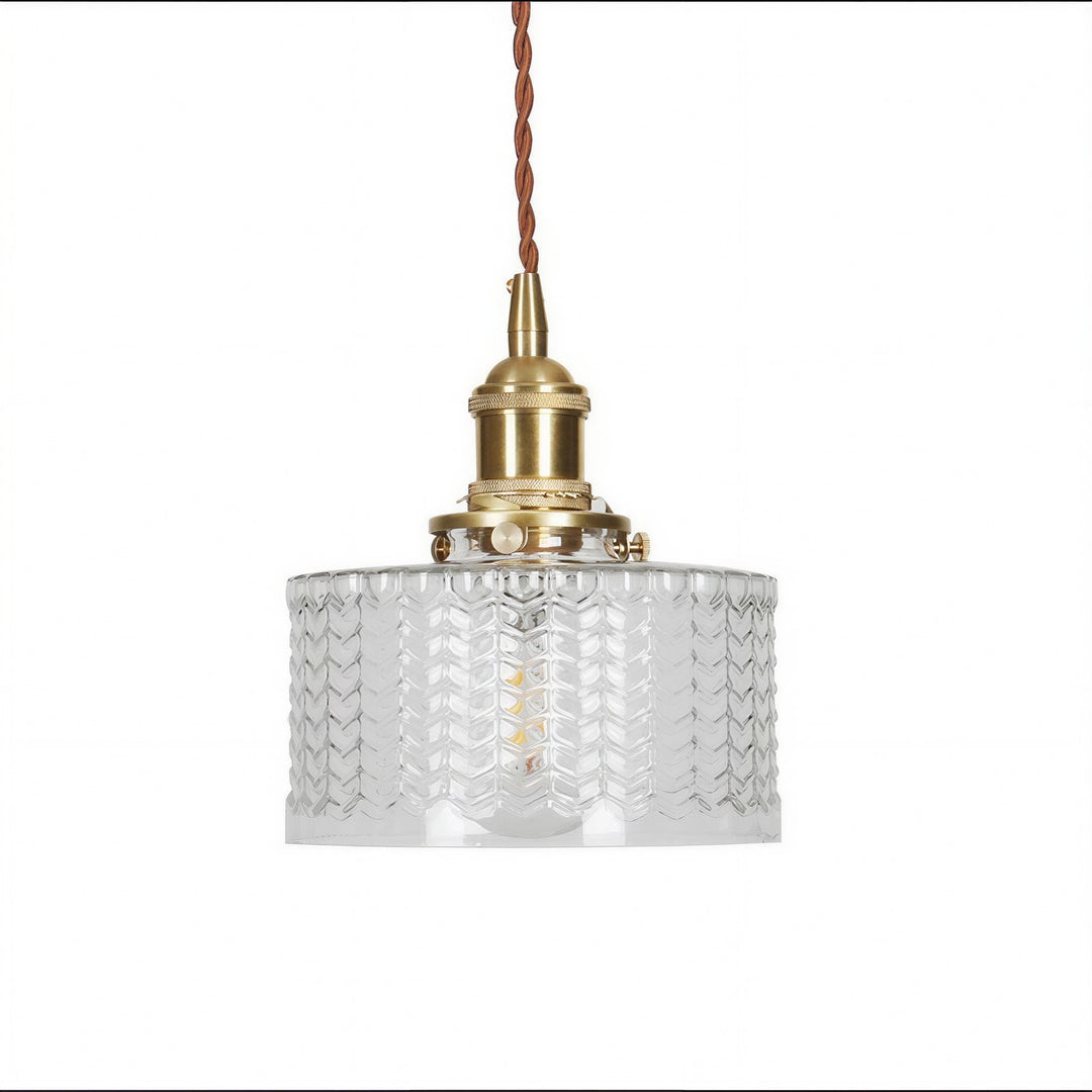 Japanese Style Glass Pendant Light - View 8