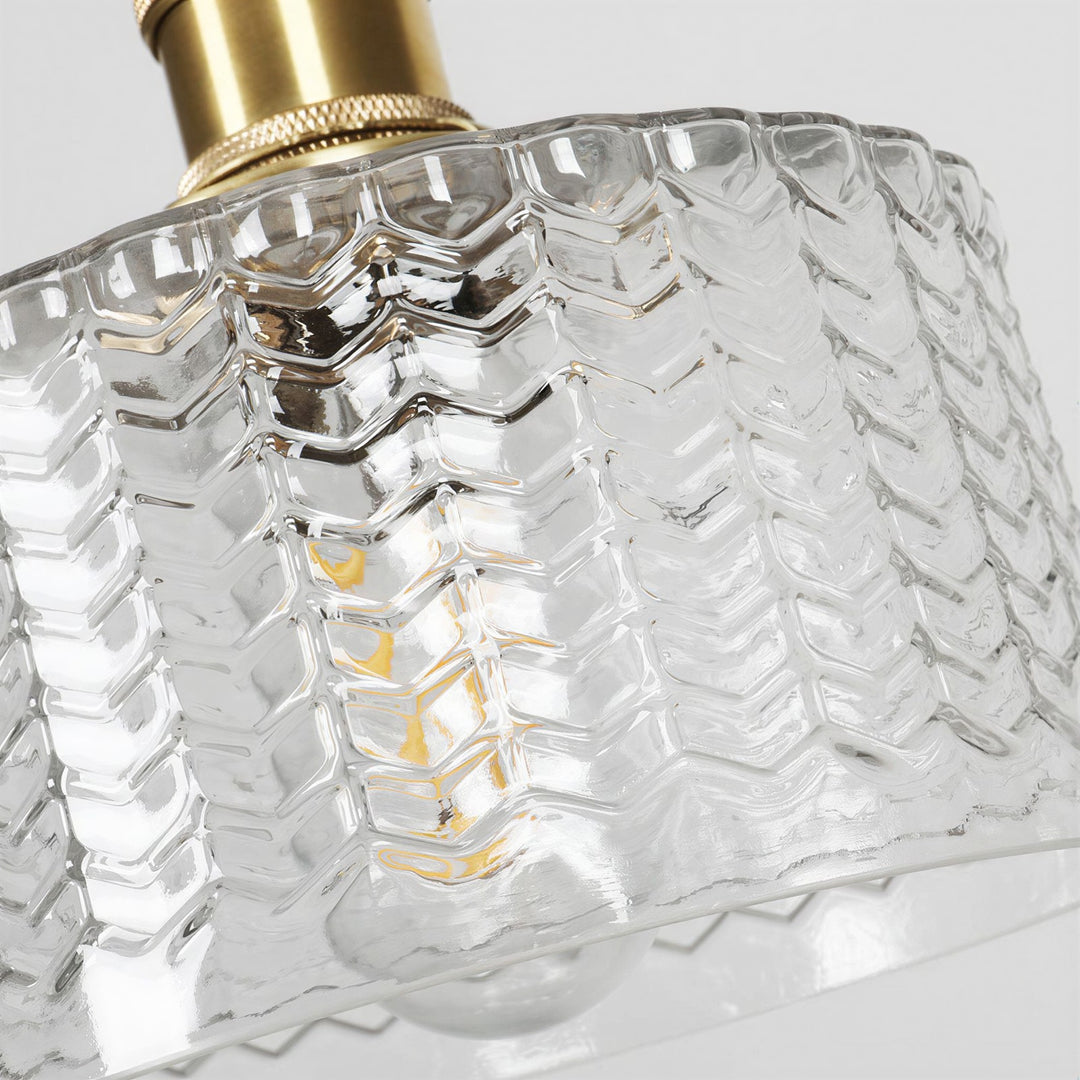 Japanese Style Glass Pendant Light - View 9