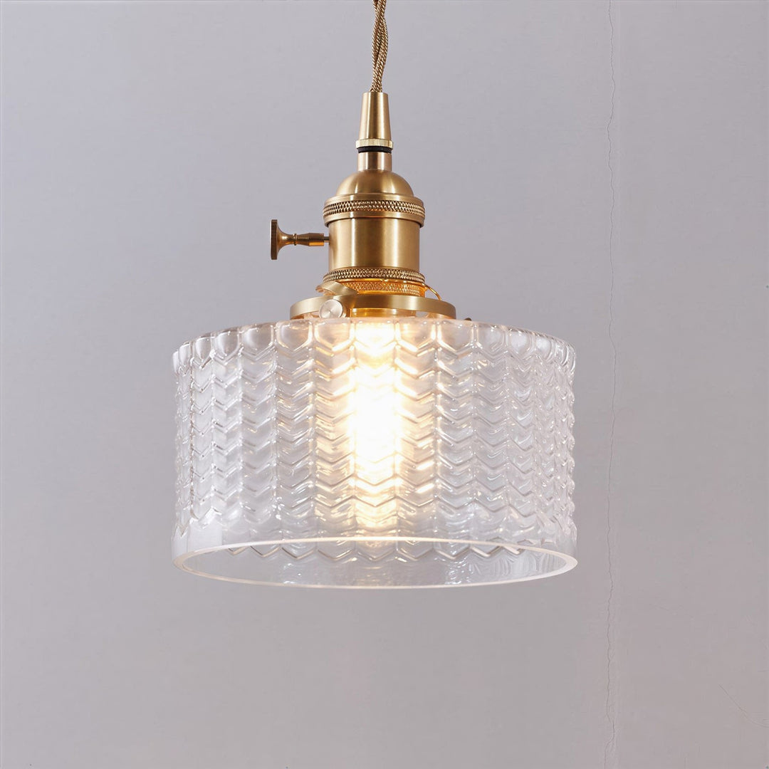 Japanese Style Glass Pendant Light - View 10