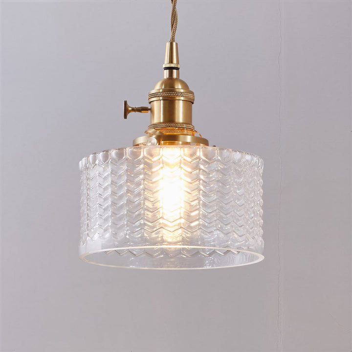Japanese Style Glass Pendant Light - View 10
