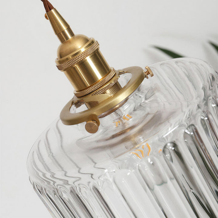Japanese Style Glass Pendant Light - View 12