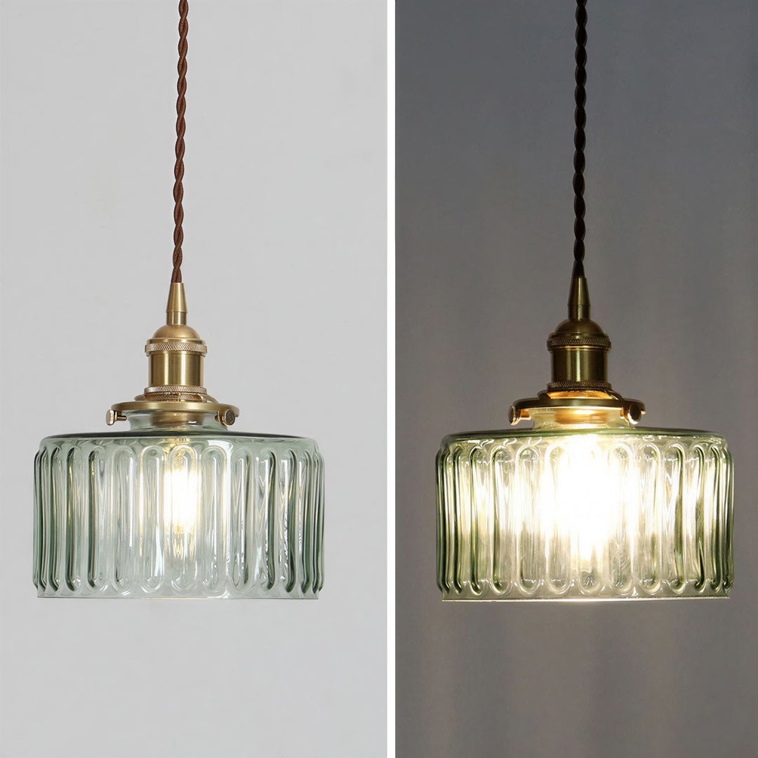 Japanese Style Glass Pendant Light - View 14