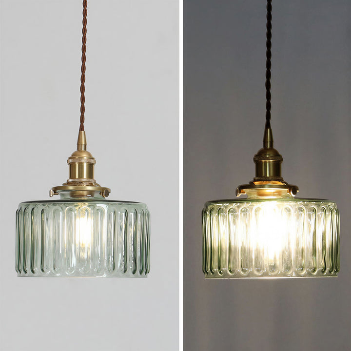 Japanese Style Glass Pendant Light - View 14