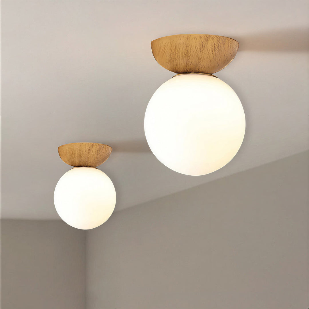 Nordic Glass Globe Ceiling Light - View 3