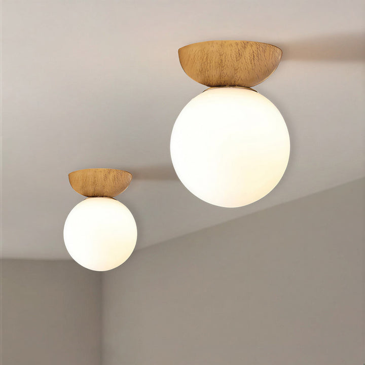Nordic Glass Globe Ceiling Light - View 3