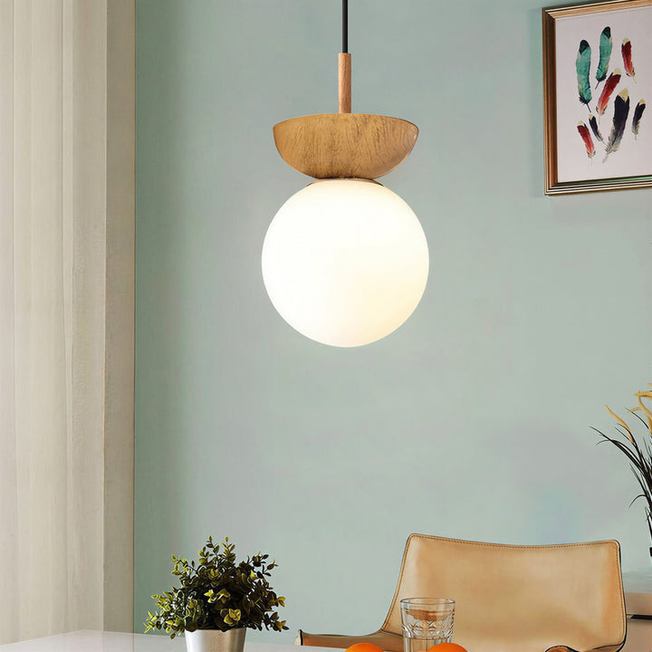 Nordic Glass Globe Ceiling Light - View 4