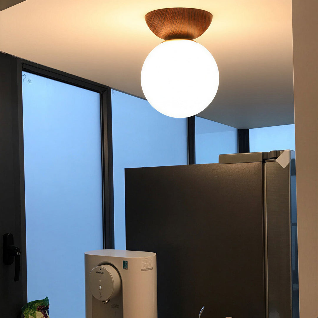 Nordic Glass Globe Ceiling Light - View 8