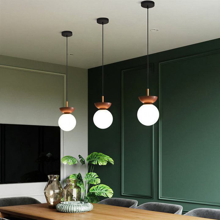 Nordic Glass Globe Ceiling Light - View 9