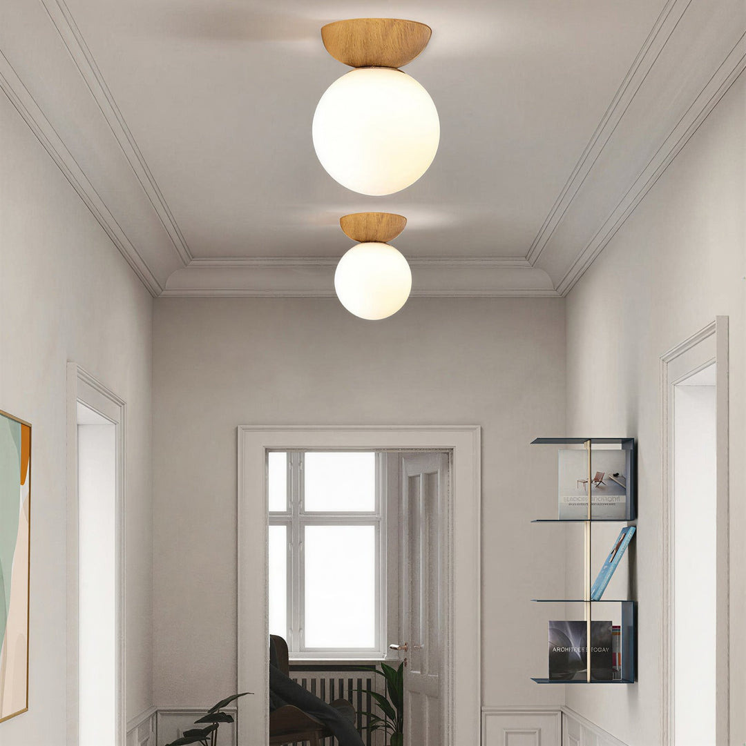 Nordic Glass Globe Ceiling Light - View 13