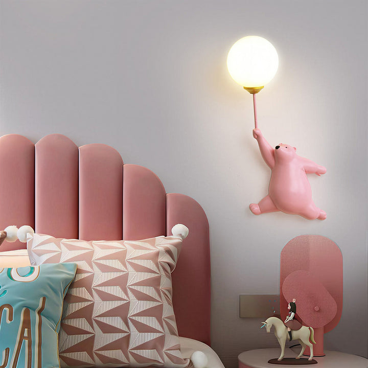 Bear Balloon Wall Lamp - View 2