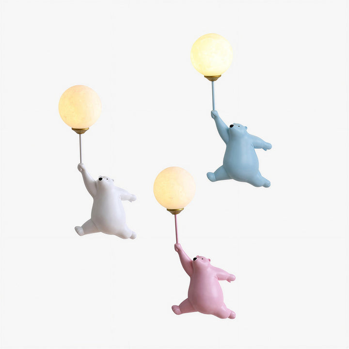 Bear Balloon Wall Lamp - View 3