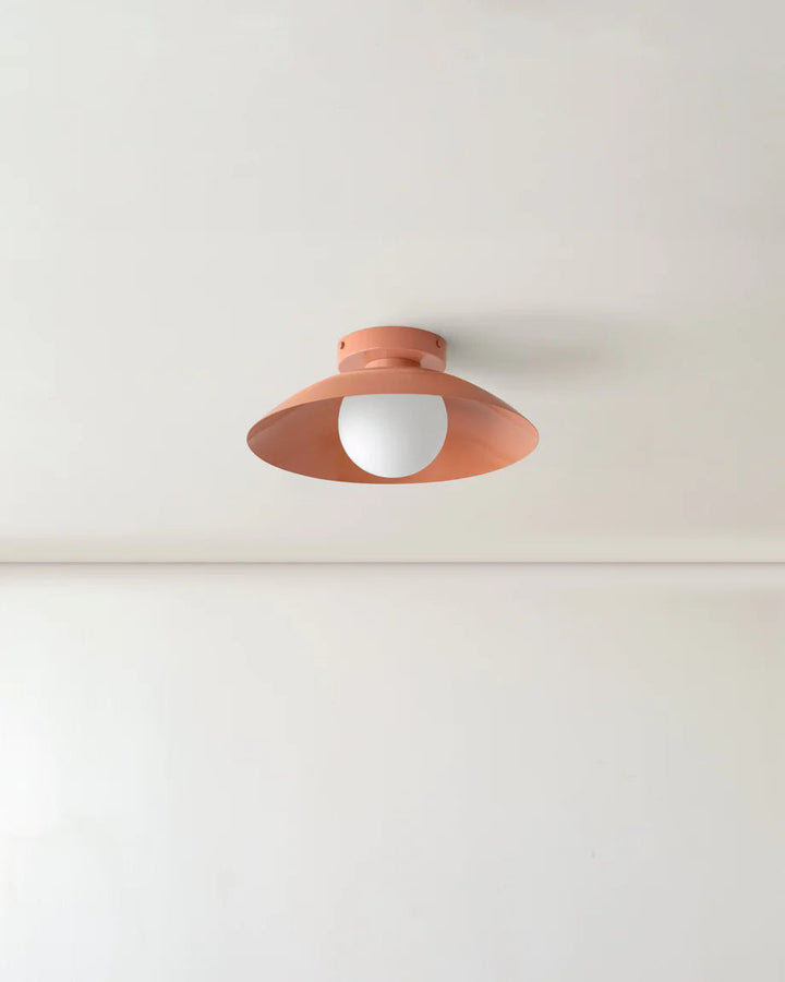Scallop Wall and Ceiling Light in Peach