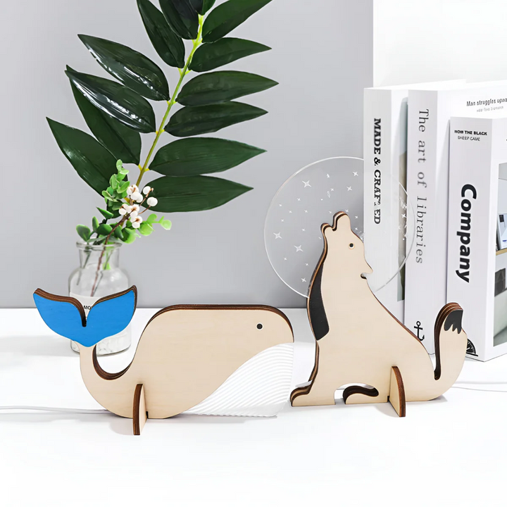Nordic Wooden Animal LED Table Lamp - View 2