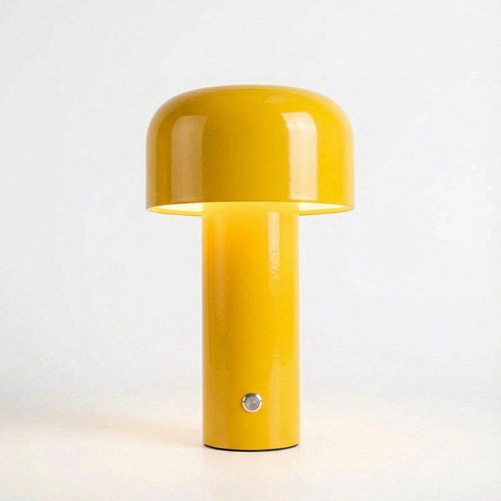 Portable LED Mushroom Table Lamp Touch Control Rechargeable