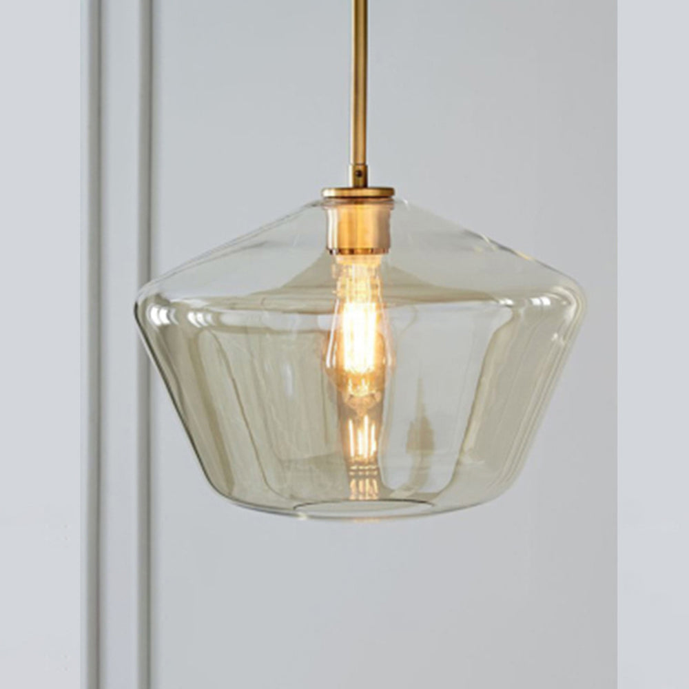 Prism Faceted Glass Pendant Light in 30 cm