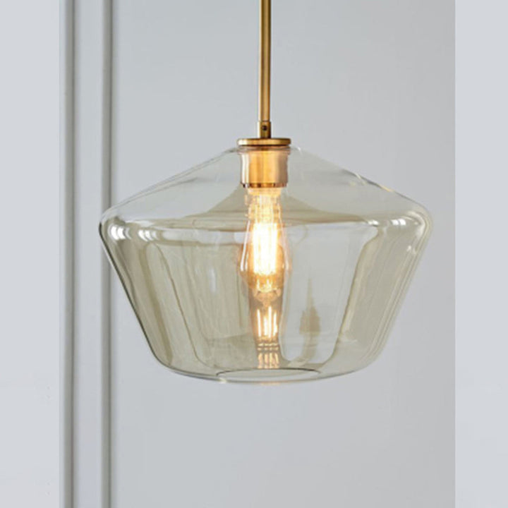 Prism Faceted Glass Pendant Light in 30 cm