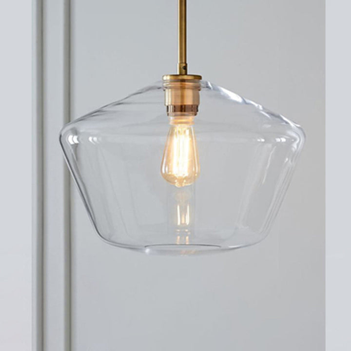Prism Faceted Glass Pendant Light in 30 cm - View 2