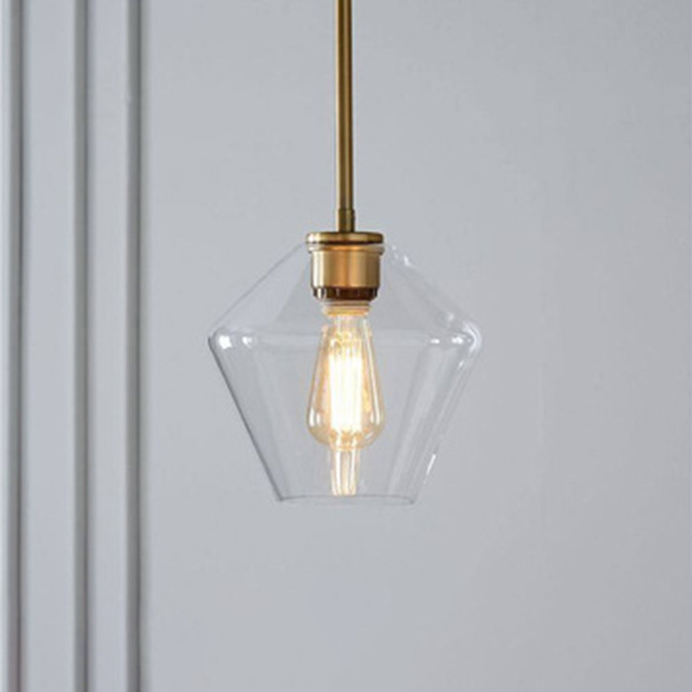 Prism Faceted Glass Pendant Light in 23 cm - View 2