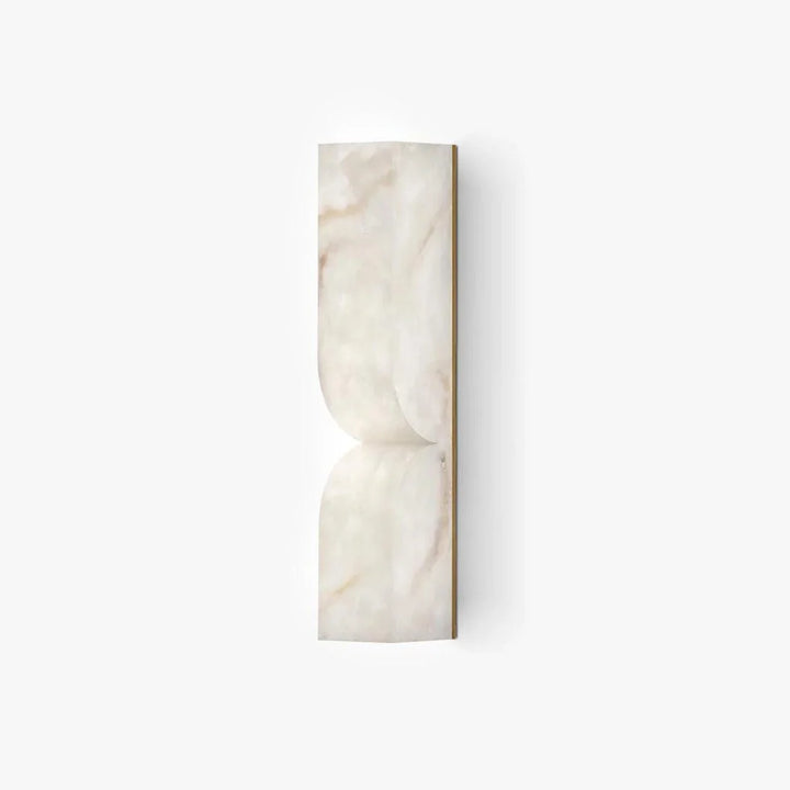 Vertical Alabaster Wall Sconce in 7.6 x 36 cm