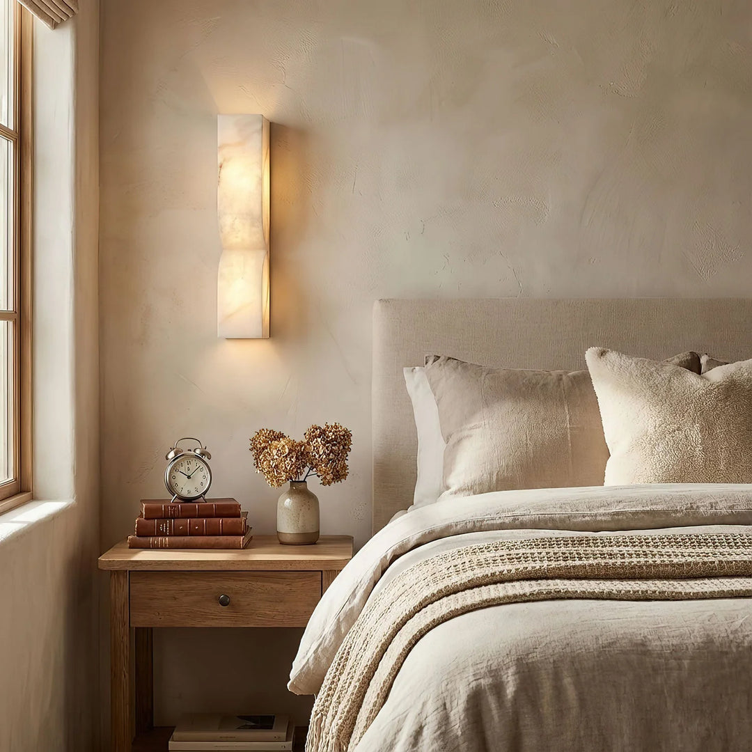 Vertical Alabaster Wall Sconce - View 5