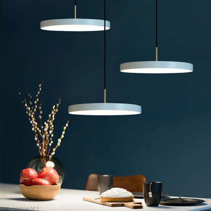 Black Pendant Light - Nordic Style Kitchen Pendant Lighting for Dining Room and Living Room, Minimalist Metal Design 3