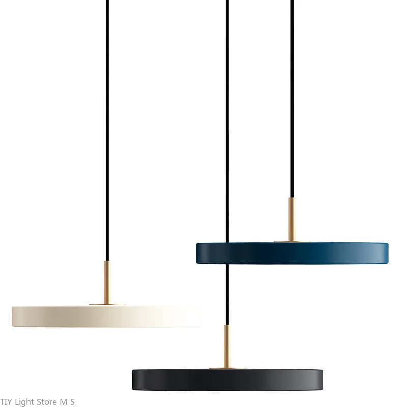 Black Pendant Light - Nordic Style Kitchen Pendant Lighting for Dining Room and Living Room, Minimalist Metal Design 5