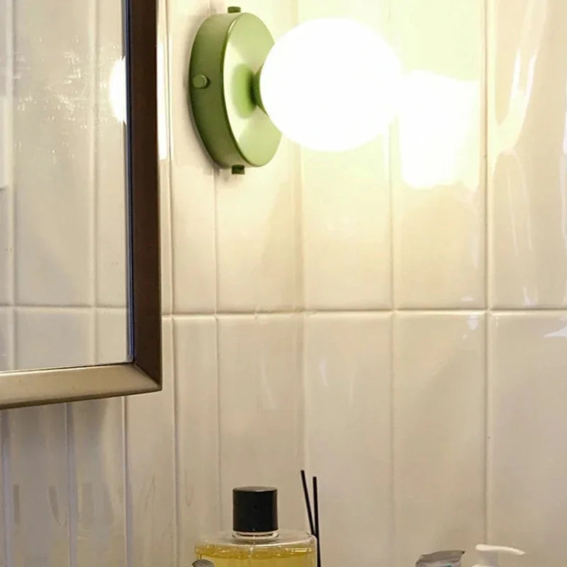 Nalani Frosted Glass Wall Lamp - View 4