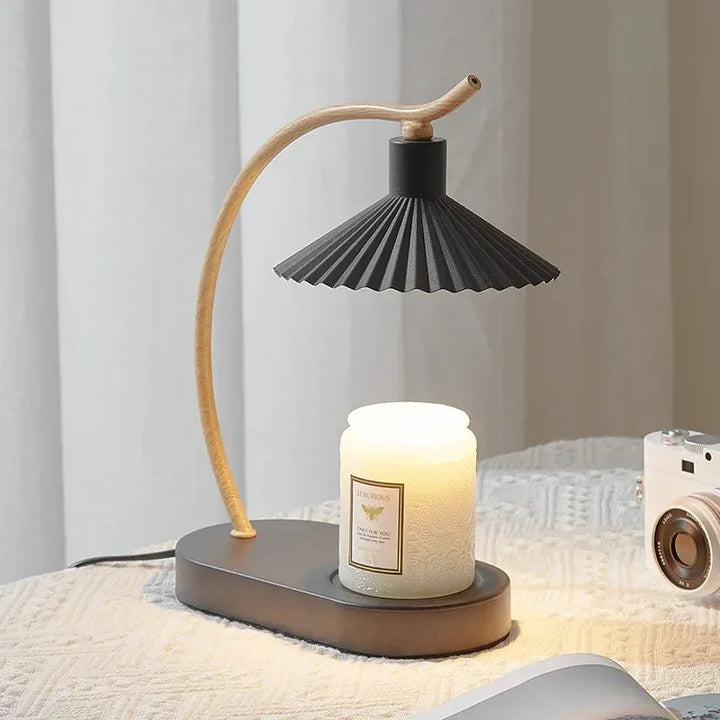 Candle Warmer Table Lamp in Black