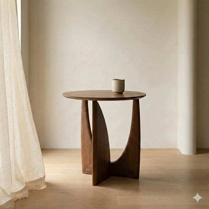 Solid Wood Side Table - View 2