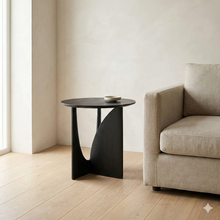 Solid Wood Side Table - View 3