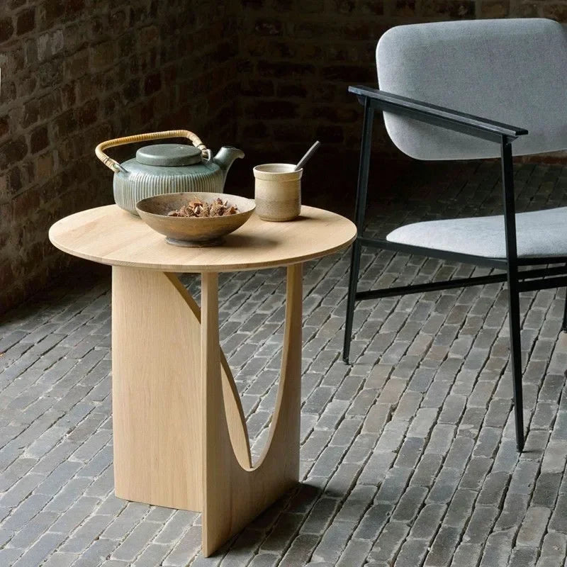 Solid Wood Side Table - View 5