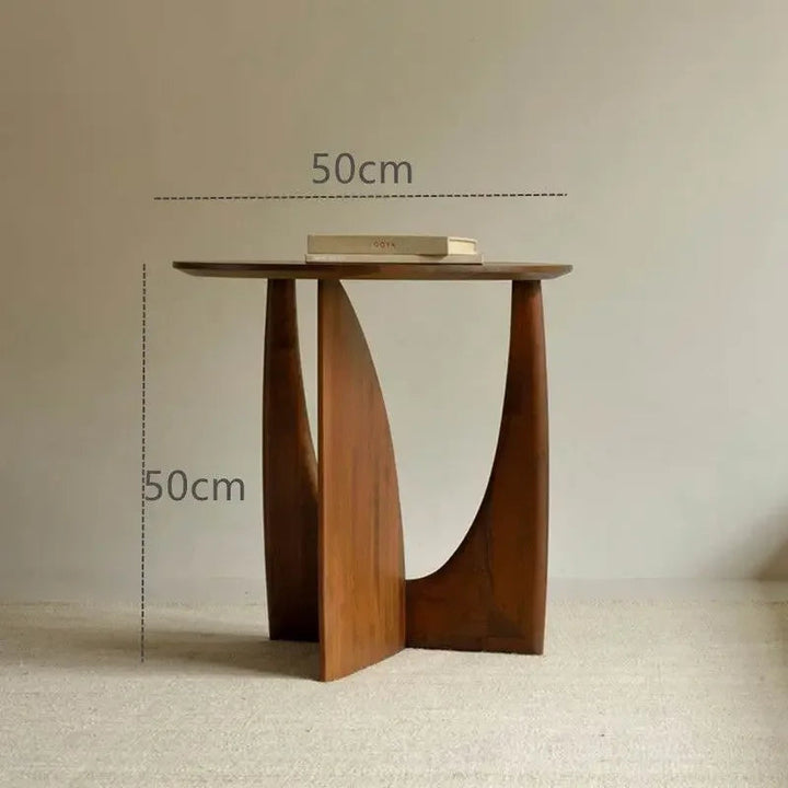 Solid Wood Side Table in Walnut