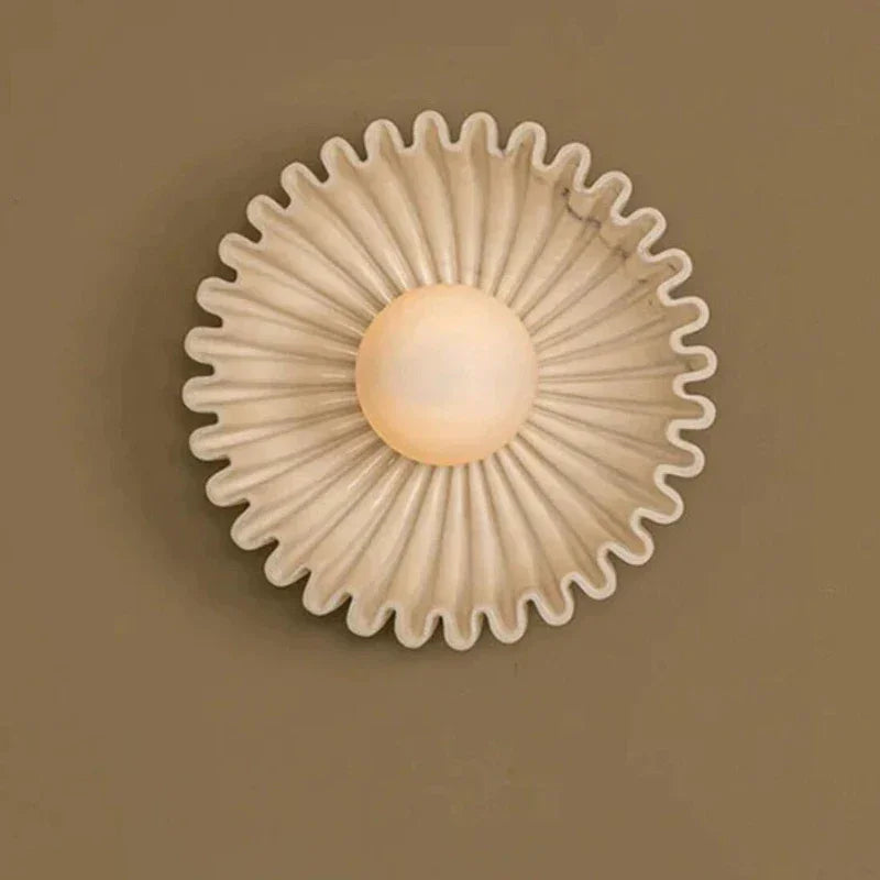 Ceramic Wall Lamp with G9 LED Bulb in White