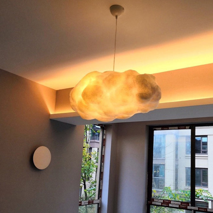 Cloud-Shaped LED Hanging Light - Modern White Pendant Lamp for Living Room, Bedroom, and Dining Area - Energy Efficient Design 6