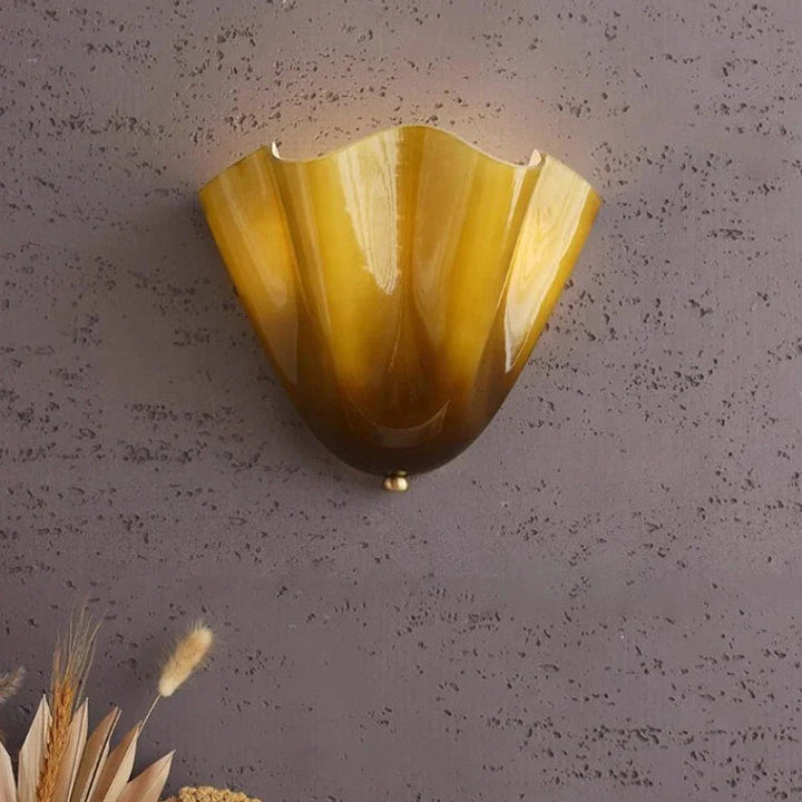 Coloured Glass Wall Lamp