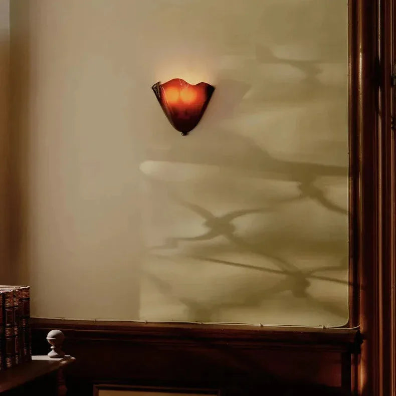Coloured Glass Wall Lamp - View 4