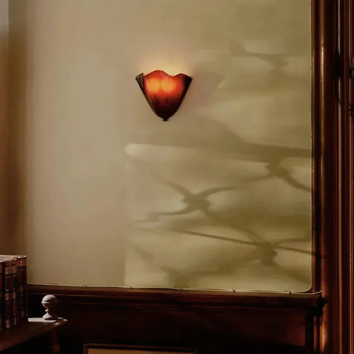 Coloured Glass Wall Lamp - View 4