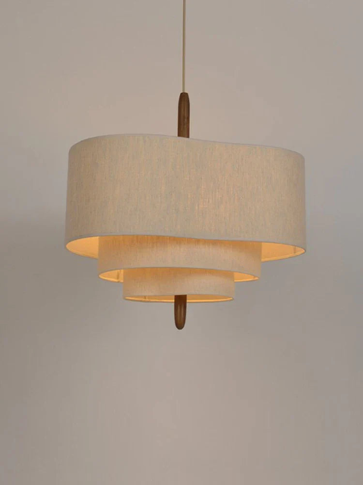 Contemporary Fabric Chandelier for Living Room and Bedroom - Soft Ambient Lighting 4