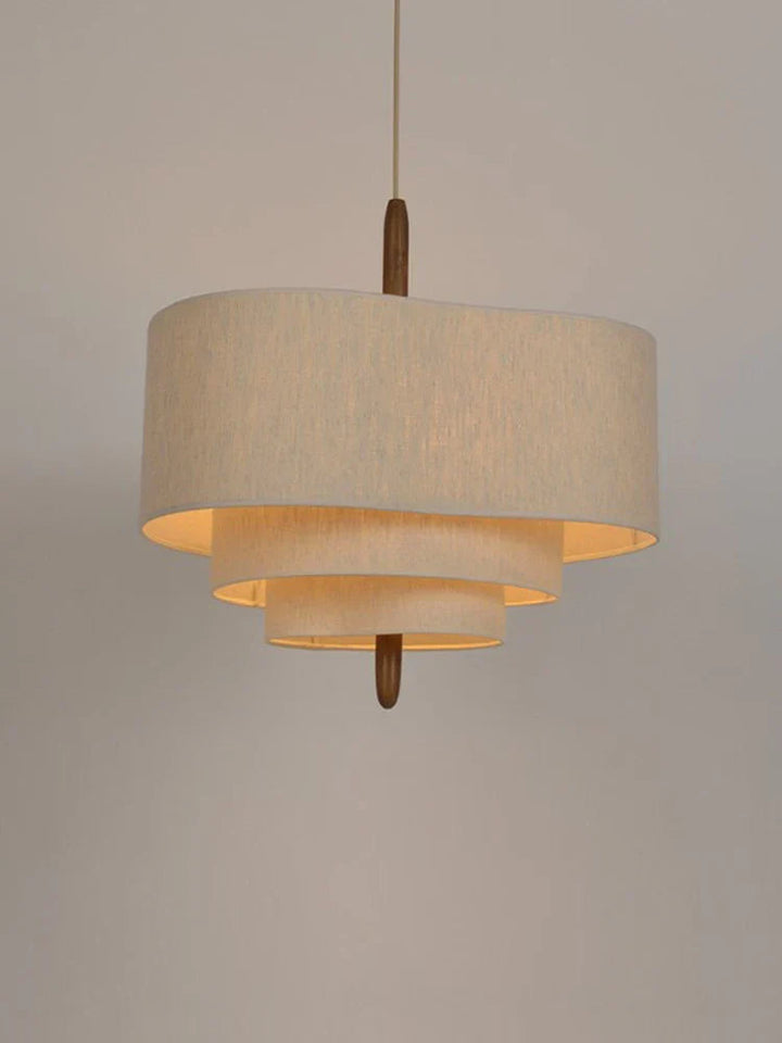 Contemporary Fabric Chandelier for Living Room and Bedroom - Soft Ambient Lighting 4