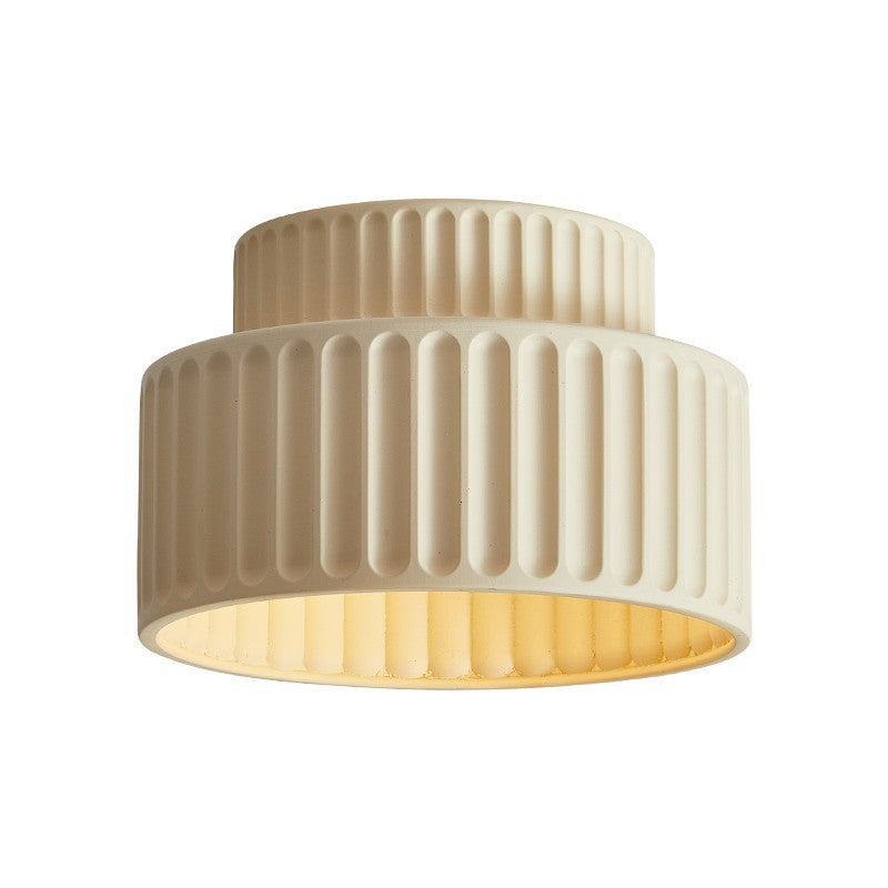 Contemporary Flush Mount Ceiling Light Fixture with Handcrafted Ceramic Shade - LED Ceiling Light for Dining Room 5