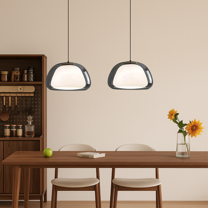 Contemporary Glass Pendant Light - Minimalist Jelly Design for Kitchen and Dining Room 2