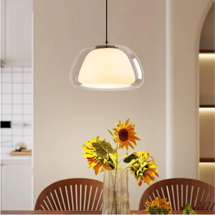 Contemporary Glass Pendant Light - Minimalist Jelly Design for Kitchen and Dining Room 3
