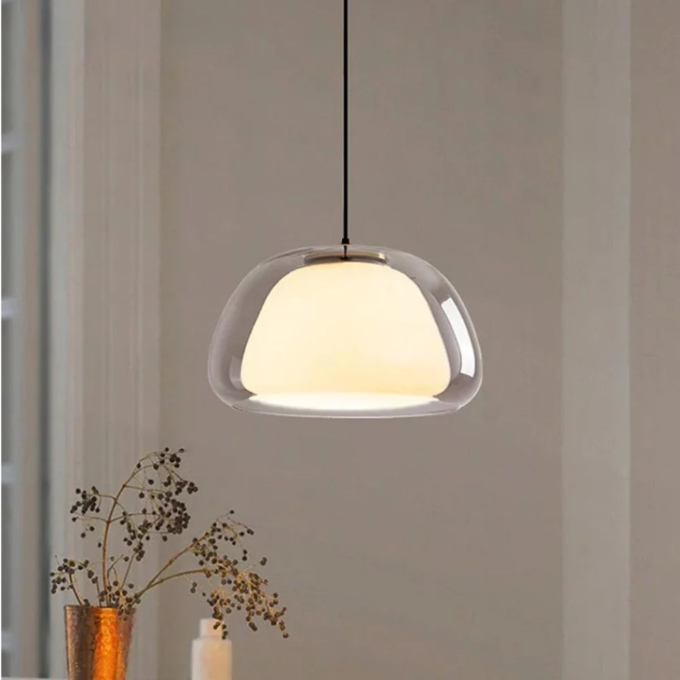 Contemporary Glass Pendant Light - Minimalist Jelly Design for Kitchen and Dining Room 8