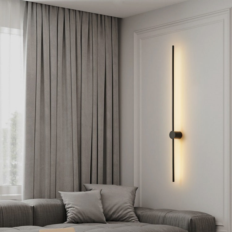 Contemporary Linear Wall Light with LED - Minimalist Iron and Acrylic Design 3