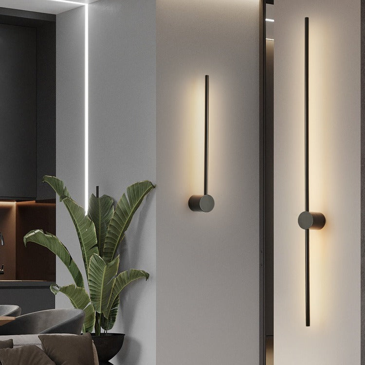 Contemporary Linear Wall Light with LED - Minimalist Iron and Acrylic Design 4