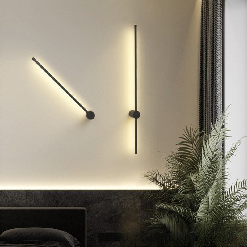 Contemporary Linear Wall Light with LED - Minimalist Iron and Acrylic Design 5