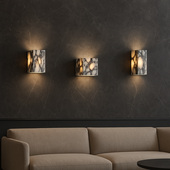 Contemporary Marble Cube Wall Light - Elegant LED Fixture for Hallway, Bedroom, or Living Room 3